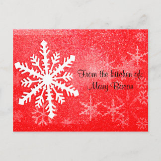 Tarjeta de Receta de Snowflake