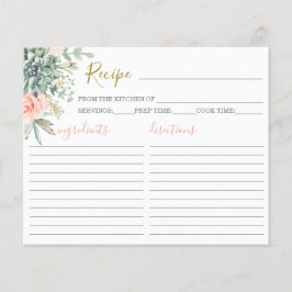 Tarjeta de receta de Succulent