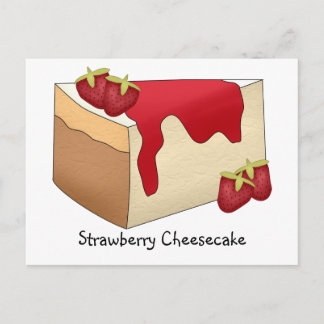 Tarjeta de Receta de Tarta de Fresa