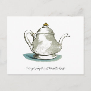 Tarjeta de receta de Teapot