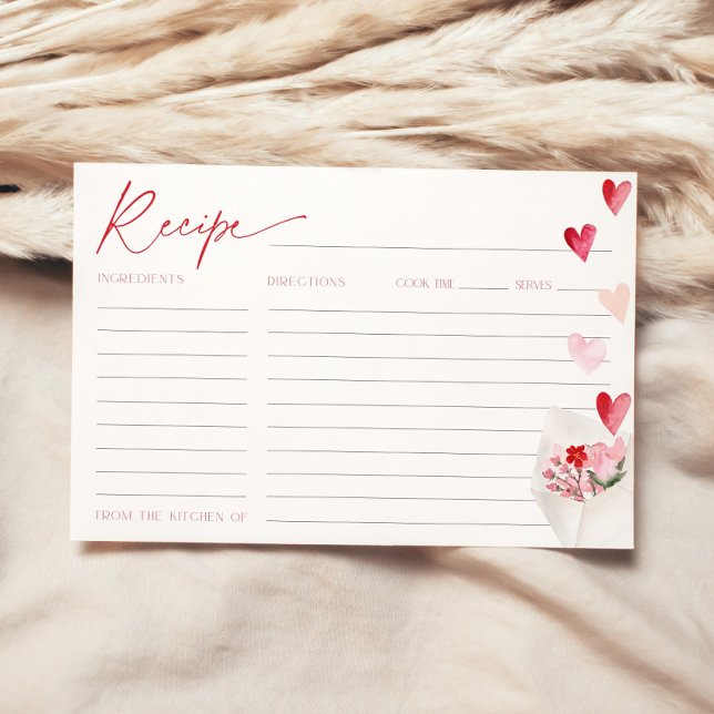 Tarjeta de receta de Valentine Heart para ducha de (Subido por el creador)