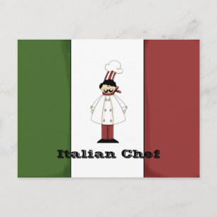 Tarjeta de receta del chef italiano #1