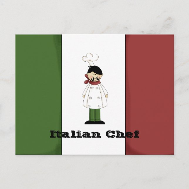 Tarjeta de receta del chef italiano #5 (Anverso)