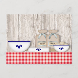 Tarjeta de receta del país