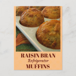 Tarjeta de receta del refrigerador de Raisin Bran 