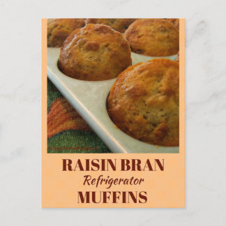Tarjeta de receta del refrigerador de Raisin Bran 