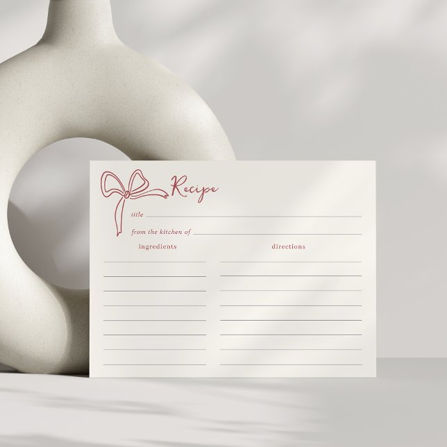 Tarjeta de receta Dolce Vita Bridal Shower (Subido por el creador)