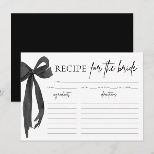 Tarjeta de receta elegante y moderna para ducha de