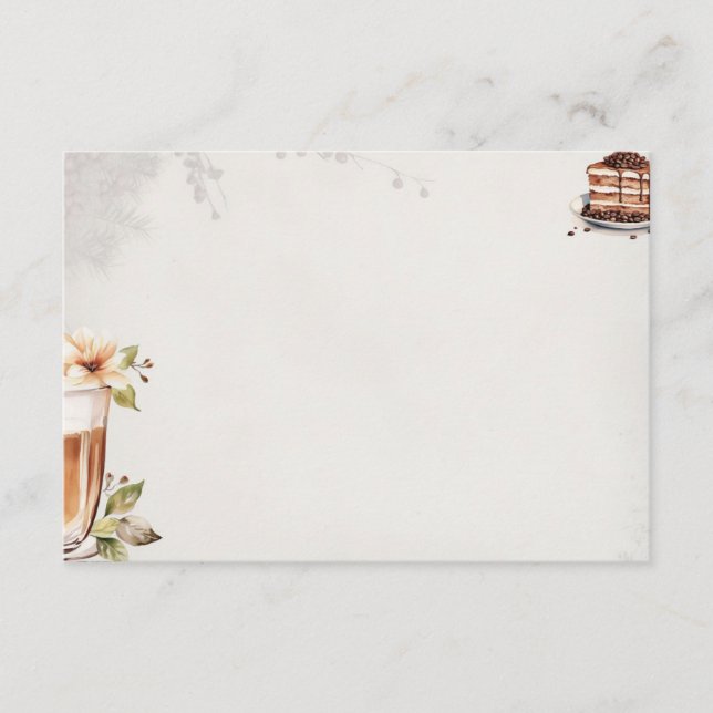 Tarjeta de receta francesa Roast Basic Blank (Anverso)