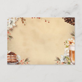 Tarjeta de receta francesa Roast Blank
