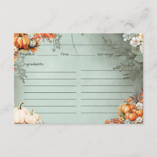 Tarjeta de receta gastronómica