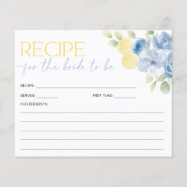 Tarjeta de Receta Main Squeeze Blue Citrus Despedi
