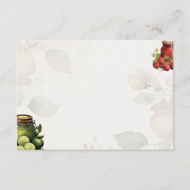 Tarjeta de receta Marmalade Basic Blank (Anverso)