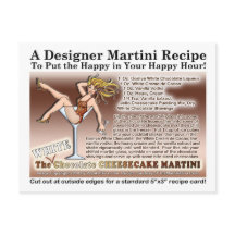 Tarjeta de receta Martini de Cheesecake de chocola