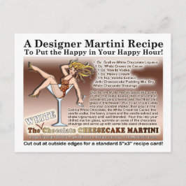 Tarjeta de receta Martini de Cheesecake de chocola
