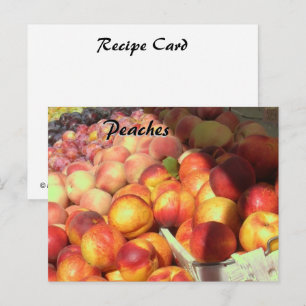 Tarjeta de Receta - Melocotones