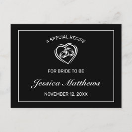 Tarjeta de receta moderna Minimalista para ducha d