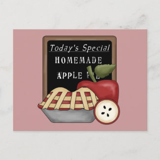 Tarjeta de receta para Apple Pie casera