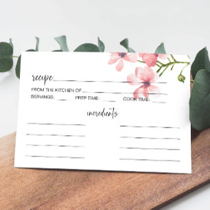 Tarjeta de receta para Bodas florales de rosas Rub