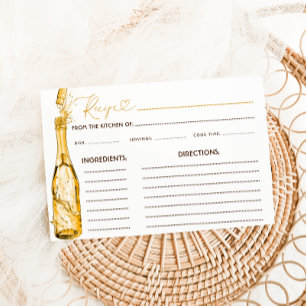 Tarjeta de receta para Brunéi y Bubbly Bridal Show