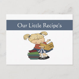 Tarjeta de receta para cocineros pequeños