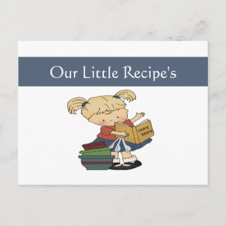 Tarjeta de receta para cocineros pequeños