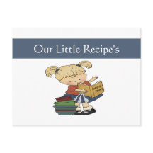 Tarjeta de receta para cocineros pequeños