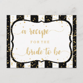 Tarjeta de receta para cualquier raya de color y d