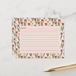 Tarjeta de receta para despedida de soltera de tul