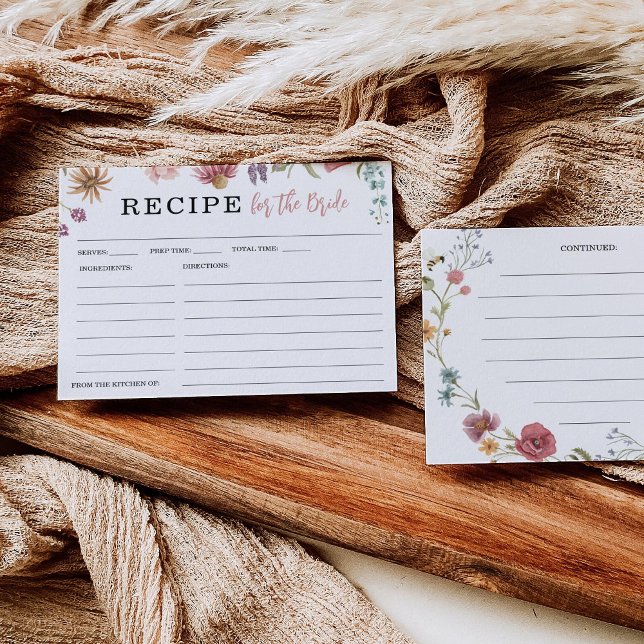 Tarjeta de receta para ducha de flores silvestres  (Subido por el creador)