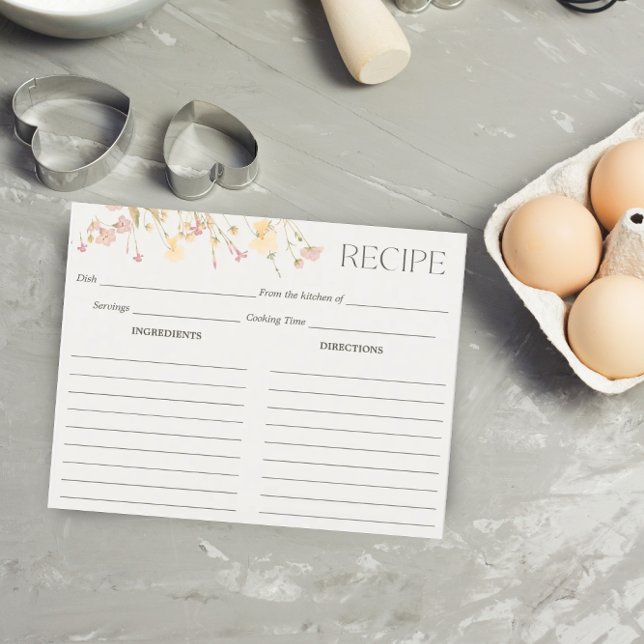 Tarjeta de receta para ducha de flores silvestres (Subido por el creador)
