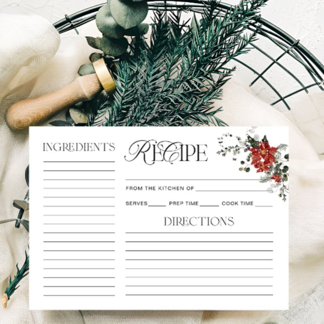 Tarjeta de receta para duchas nupciales de inviern (Subido por el creador)
