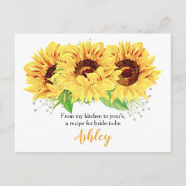Tarjeta de Receta para Fiesta de Despedida de Solt