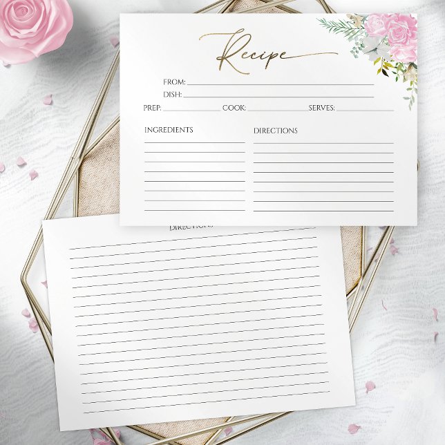 Tarjeta de receta para la ducha de la novia de la  (Subido por el creador)