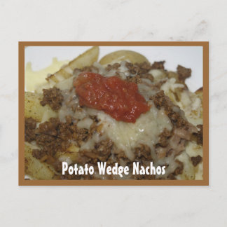 Tarjeta de receta para nachos de maripota Wedge