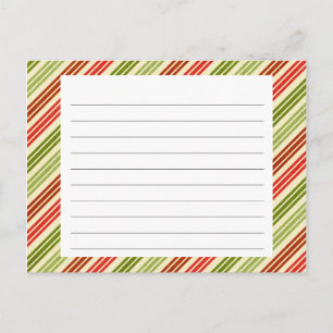 Tarjeta de receta para navidades