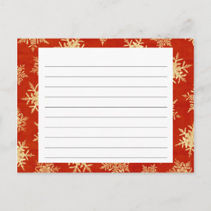 Tarjeta de receta para Navidades cubiertos por cop
