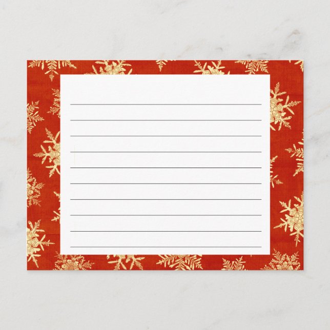 Tarjeta de receta para Navidades cubiertos por cop (Anverso)