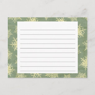 Tarjeta de receta para Navidades cubiertos por cop