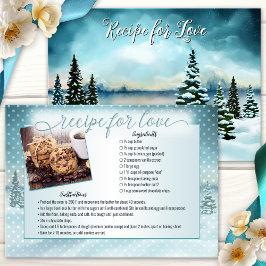 Tarjeta de receta para novias con foto de Winter W