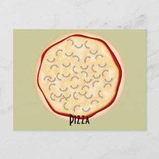 Tarjeta de receta para pizza de cebollas