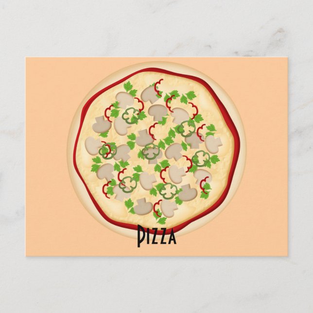 Tarjeta de receta para pizzas y pimientos (Anverso)
