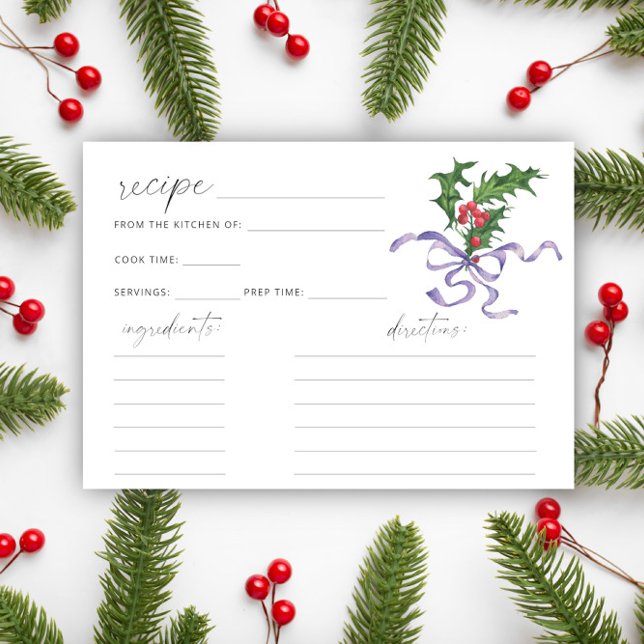 Tarjeta de receta para ramas de invierno (Subido por el creador)