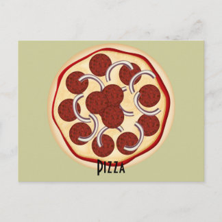Tarjeta de receta Pepperoni and Onions Pizza