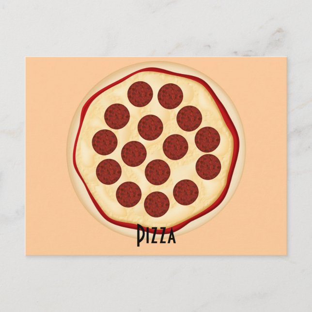 Tarjeta de receta Pepperoni Pizza (Anverso)