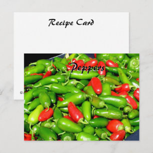 Tarjeta de receta - Peppers