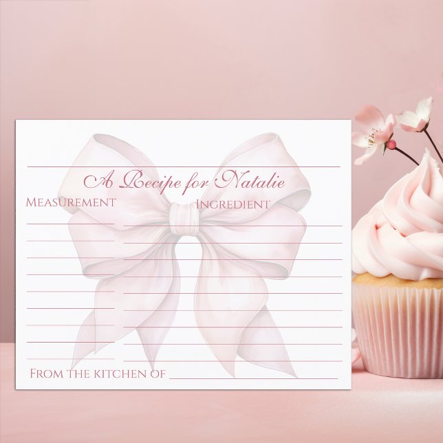 Tarjeta de receta personalizada de ducha de novia  (Subido por el creador)