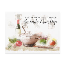 Tarjeta de receta personalizada para la preparació