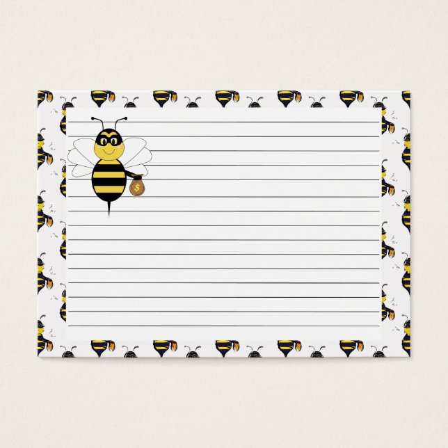 Tarjeta de receta RobBee Bumble Bee (Frente)