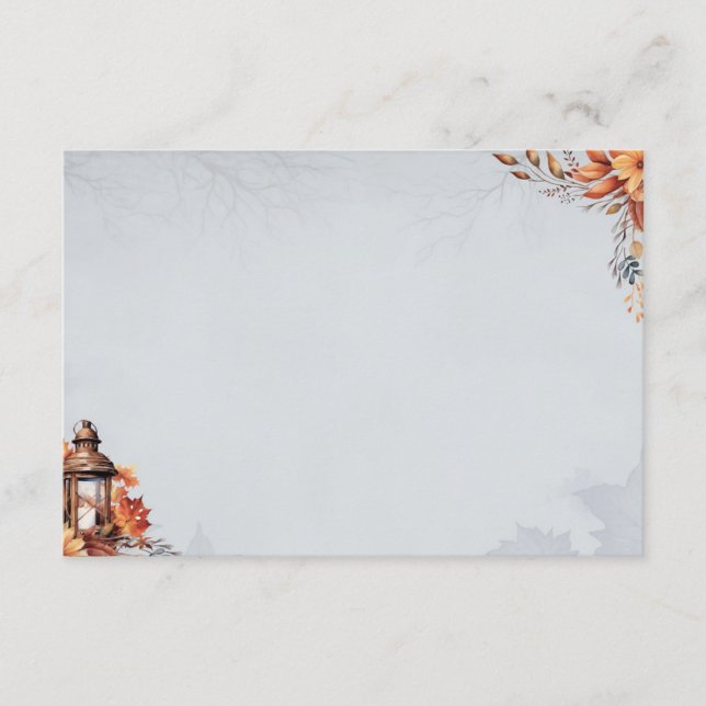 Tarjeta de receta sencilla como en blanco básico (Anverso)